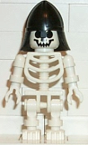 LEGO gen009 Skeleton with Standard Skull, Black Neck Protector Helmet